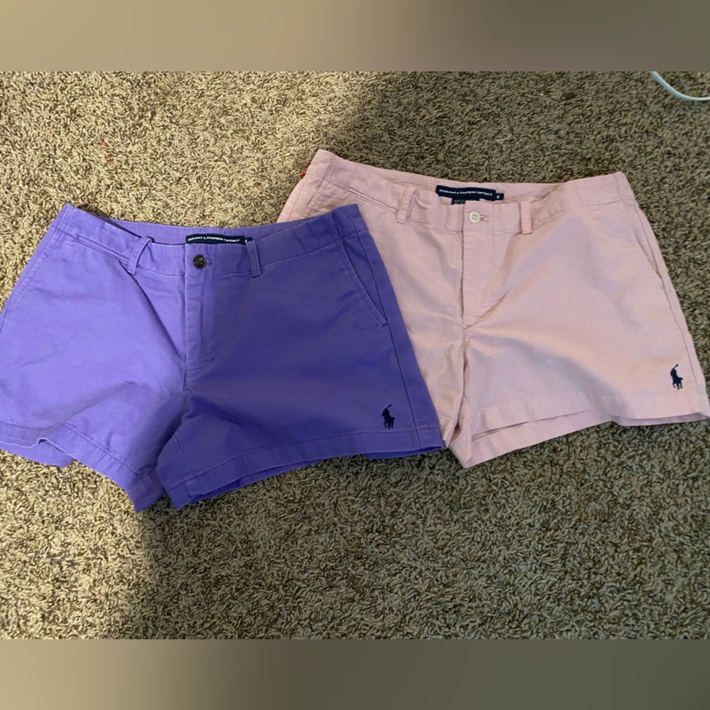 2 pairs of ralph lauren sport shorts